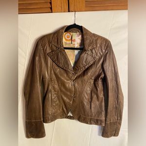 MissSixty Brown Leather Jacket